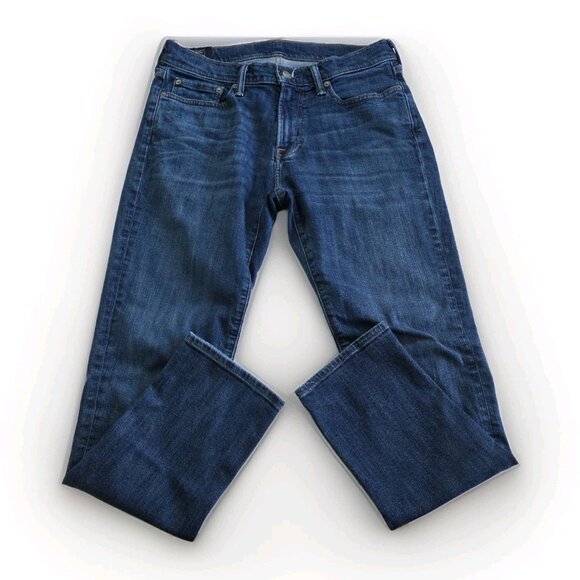 Abercrombie & Fitch Jeans Men 31 x 30 Blue Rustin Athletic Slim Cotton Stretch - Picture 8 of 16